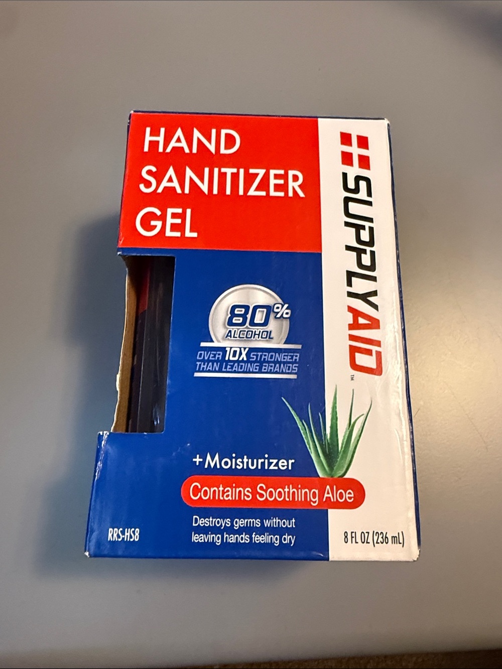 SupplyAid Hand Sanitizer Gel with Aloe - Blue/Red